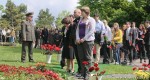 Базель, кладбище ""Хернли". Церемония возложения венов к могиле советского солдата.